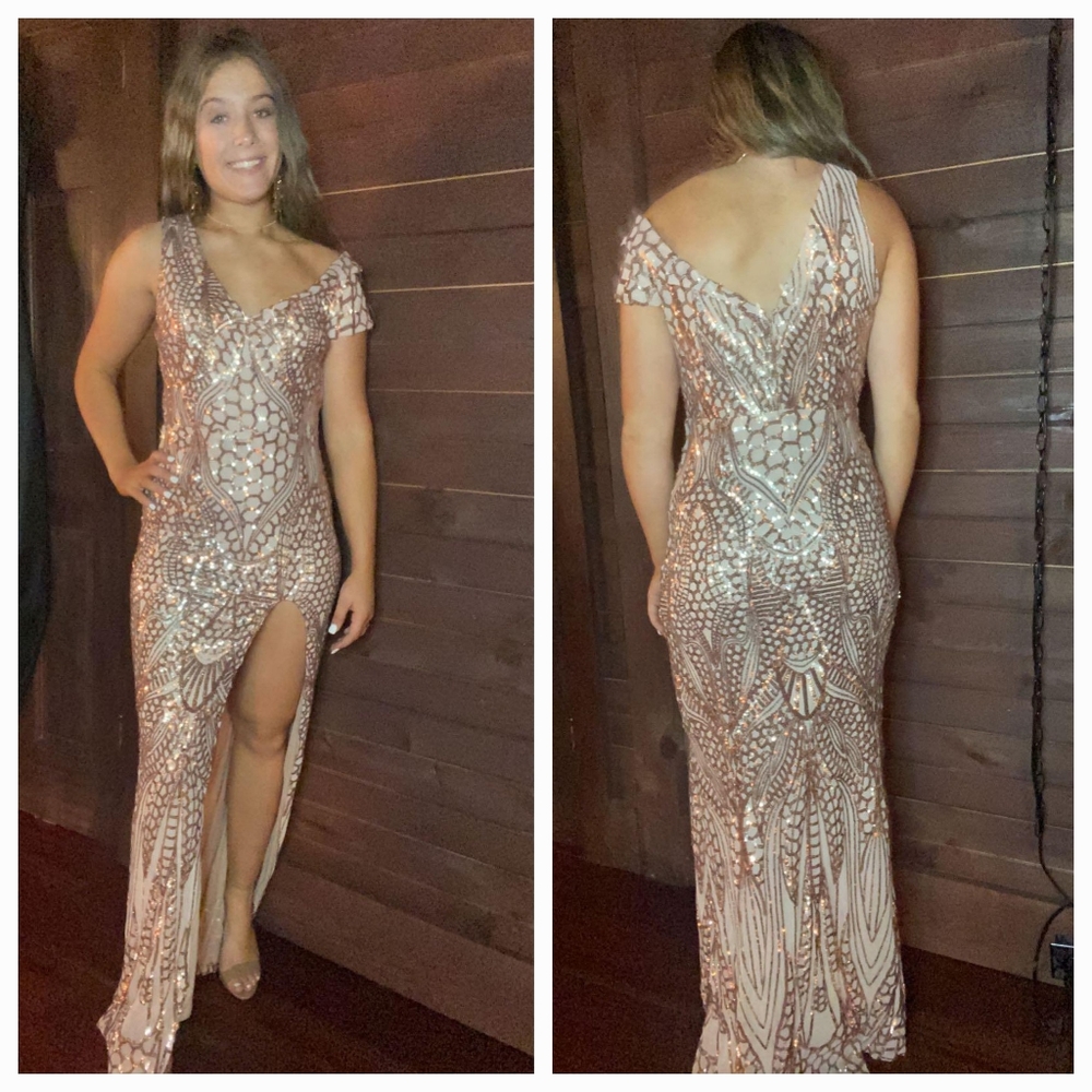Rose gold gown